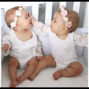 Brand New White Lace Baby Boho Bodysuit